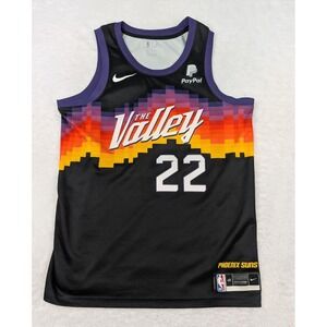 Nike Swingman NBA Phoenix Suns Deandre Ayton #22 Jersey Mens 48 The Valley Black